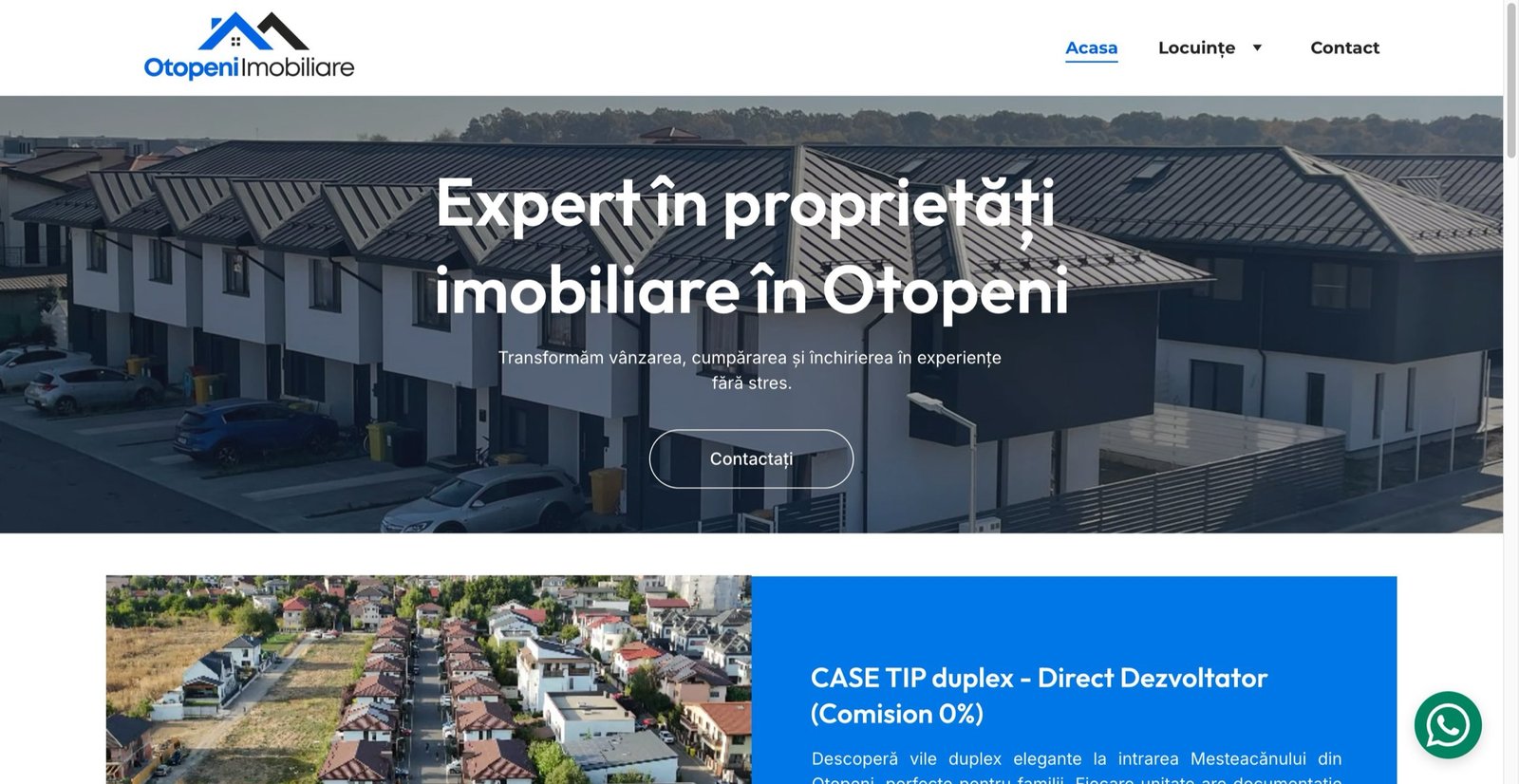 Homepage Imobiliare Otopeni — listări de case și apartamente